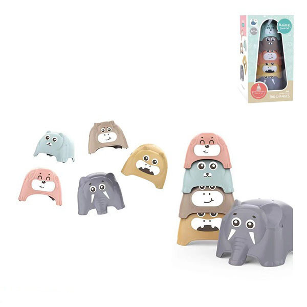 Игрушка для купания 666-01 Логика пирамидка  животные Винница - изображение 3