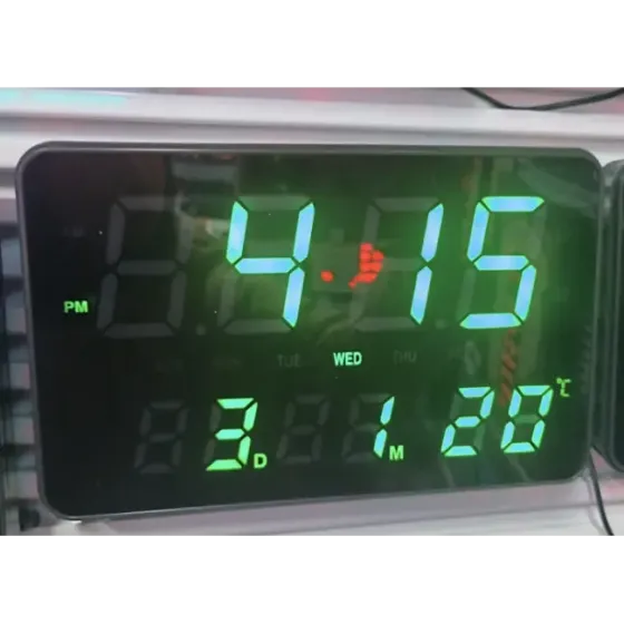 Электронные настольные часы 2508 с будильником, календарем и ночной подсветкой Одесса