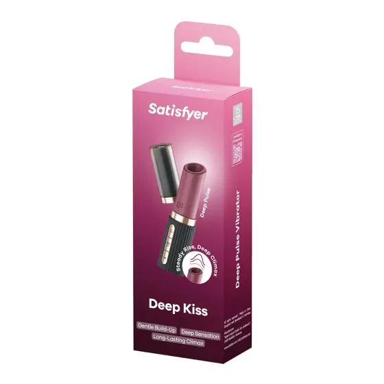Вакуумний стимулятор Satisfyer Deep Kiss, магнітна технологія 3D Air Pulse, 30 режимів, кришечка Львів