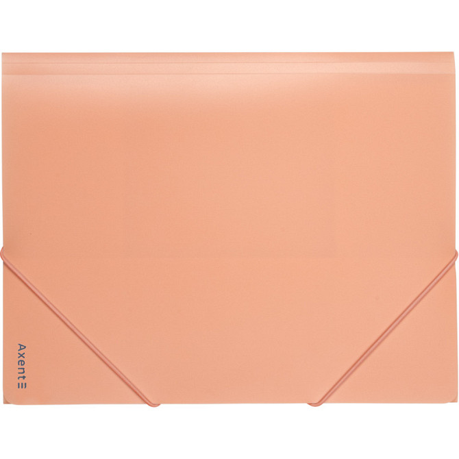 Папка на гумках "Axent" А4 1504-42-A Pastelini, персикова, шт Київ - фото 1