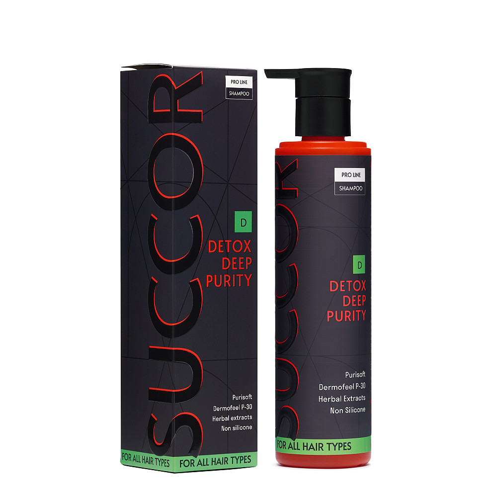Детокс шампунь для глибокого очищення Detox Deep Purity Shampoo Succor 250 мл Київ - фото 7