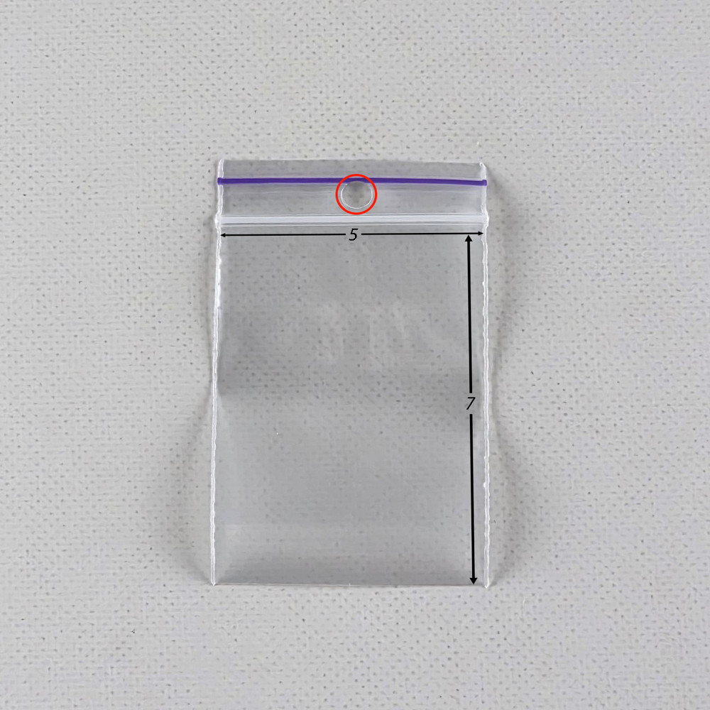Герметичные пакеты zip lock для мелких деталей и хранения (с отверстием) 5x7(100шт) (1 пачка) Харьков - изображение 3
