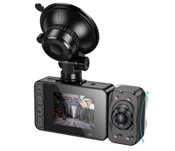 Відеореєстратор автомобільний HOCO DI62, з камерою заднього огляду Вінниця