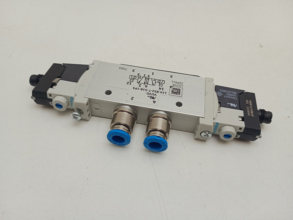 Пневматичний електромагнітний розподільник Festo VUVG-L14-B52-T-G18-1P3 (товар вживаний) Луцк - изображение 4