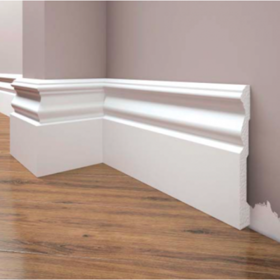 Плинтус под покраску из дюрополимера Элегант LPC - 09 (2м.п.) 119х15мм Днепр