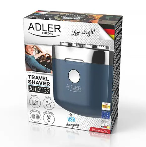 Бритва дорожня Adler AD 2937 з USB, синя Винница - изображение 7
