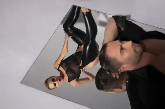 Легінси з відкритими стегнами Noir Handmade F323 Rebel wetlook chaps - 3XL Львов