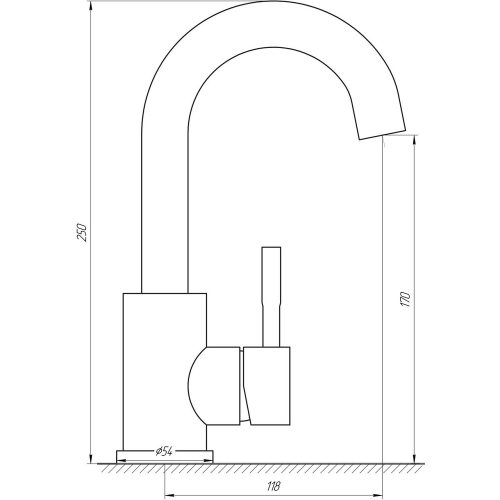 Смеситель для кухни EcoMIX AISI-101S (000025996) Киев - изображение 6