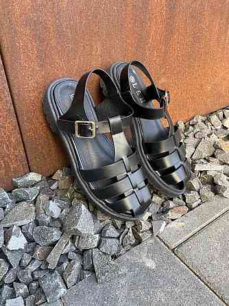 L&M Босоніжки жіночі L&M 6111-1 чорні (літо, еко-шкіра) (5088) Коломия