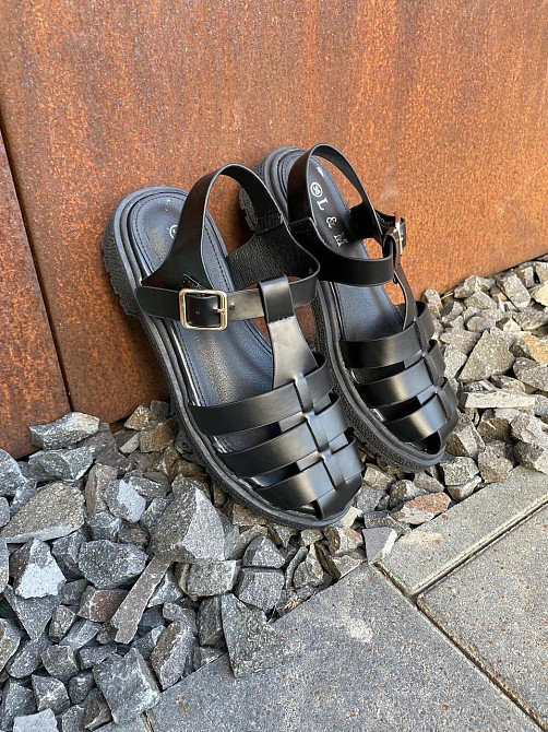 L&M Босоніжки жіночі L&M 6111-1 чорні (літо, еко-шкіра) (5088) Коломыя - изображение 1