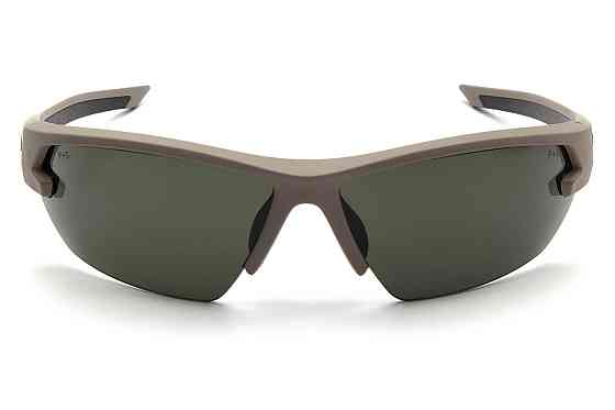 Окуляри захисні Venture Gear Tactical Semtex 2.0 Tan (forest gray) Anti-Fog, чорно-зелені в пісочній оправі Запоріжжя