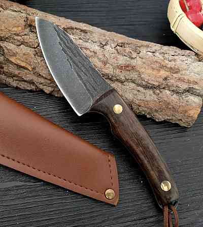 Походный нож, охотничий нож, рыбацкий нож , нож для кемпинга и природы, 20 см, нержавеющая сталь, коричневый Киев