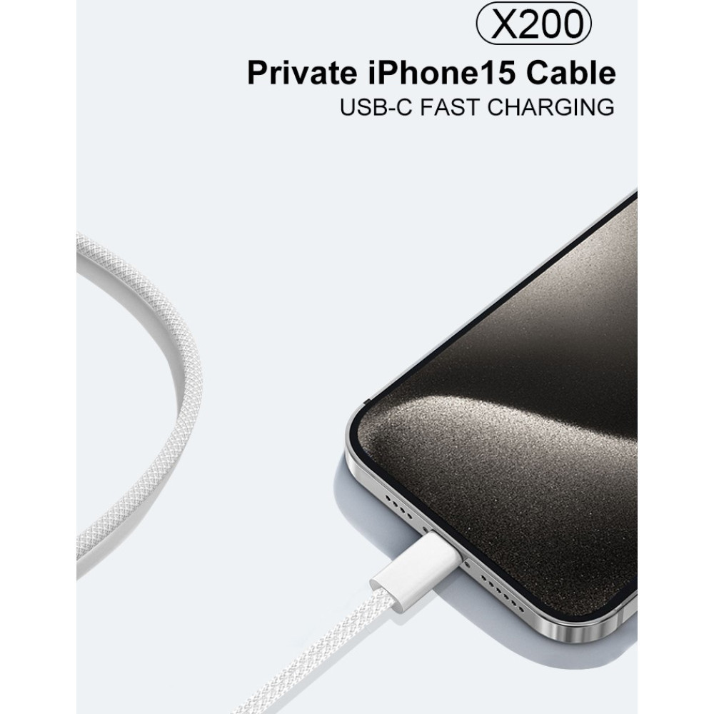 Кабель Type-C PD 60W білий Київ - фото 7