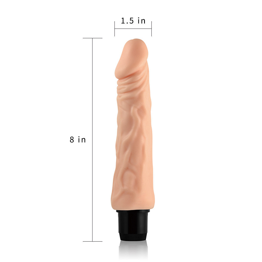 Реалістичний вібратор - Xtreme Feel Vibrator Flesh 8" Sex Aura Київ - фото 5