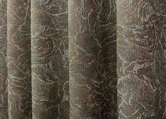 Комплект коротких штор VR-Textil Жаккард Fantasy № 1631ш Капучино 140х170 см 2 шт (35-0290) Киев