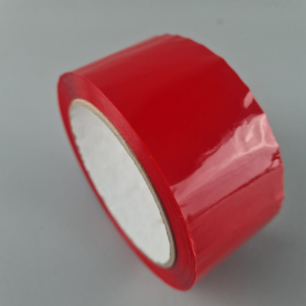 Упаковочный скотч Ярко-Красный 38мк 45мм 80метров  