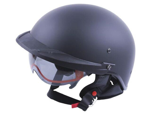 Шлем мотоциклетный MD-513-1, черный матовый с черным стеклом, size M Мукачево - изображение 1