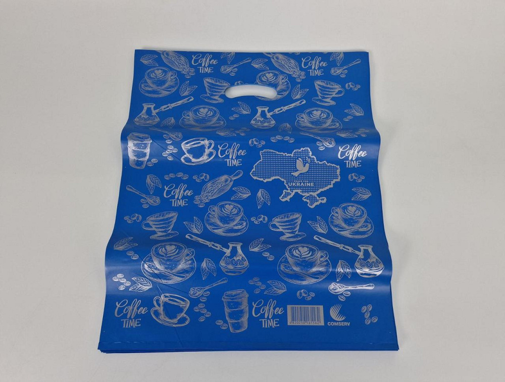 Пакет\прорезн\р (40*50) КАВА Синий 