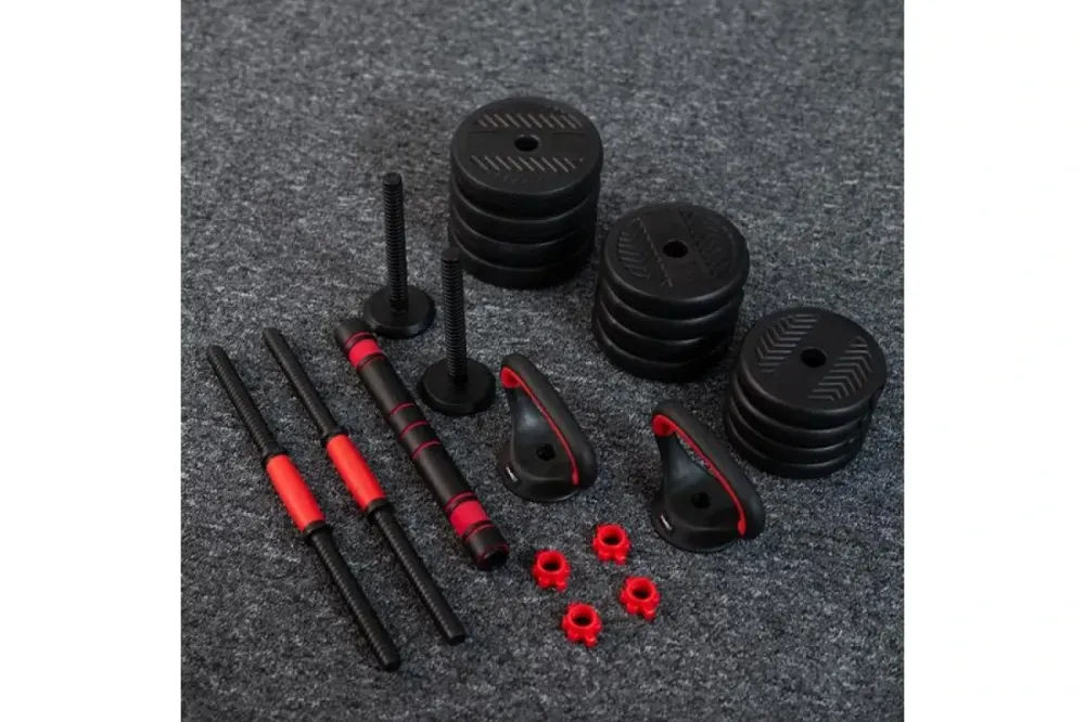 Гантелі розбірні HMS SGN130 PRO 6-в-1 зі штангою та гирями 30 кг Київ - фото 4