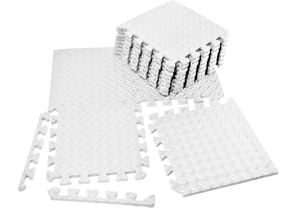 Татамі мат EasyFit 8 шт (30х30х1 см) хвіст ластівки білий Коломия - фото 9