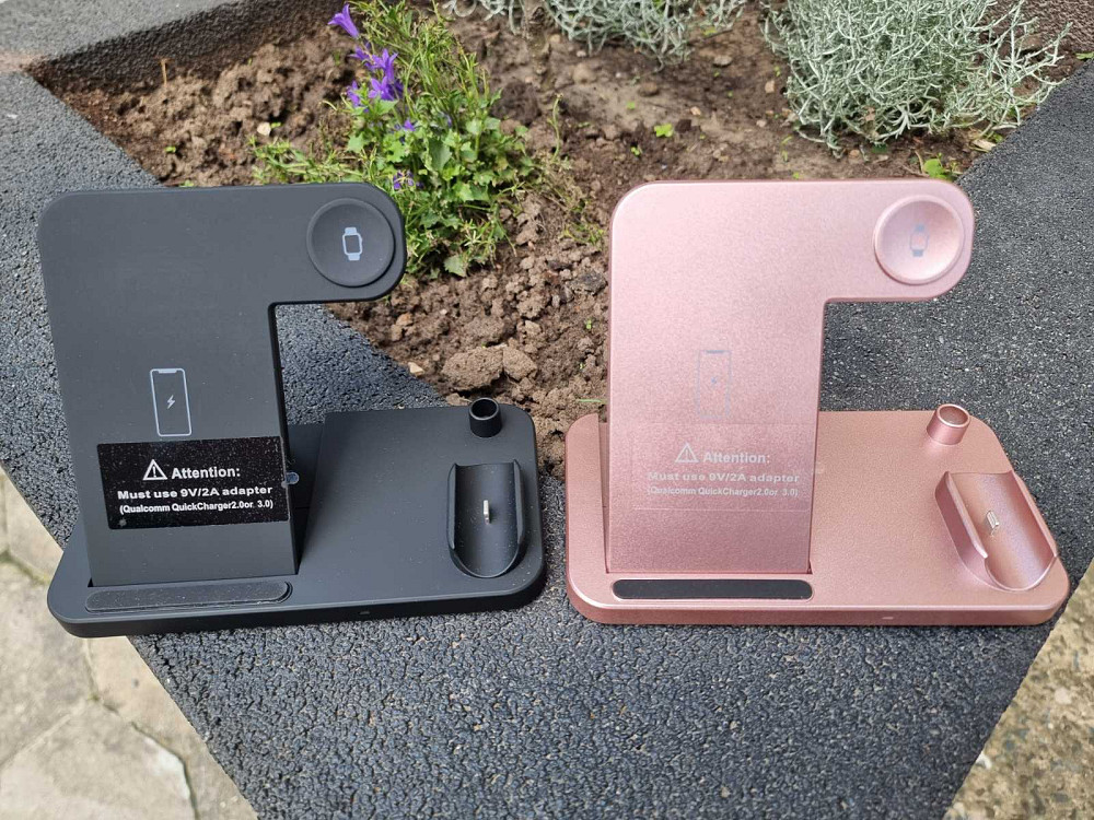 Безпровідна зарядка для телефону Smart Charger W30 4в1 10W Луцьк - фото 2