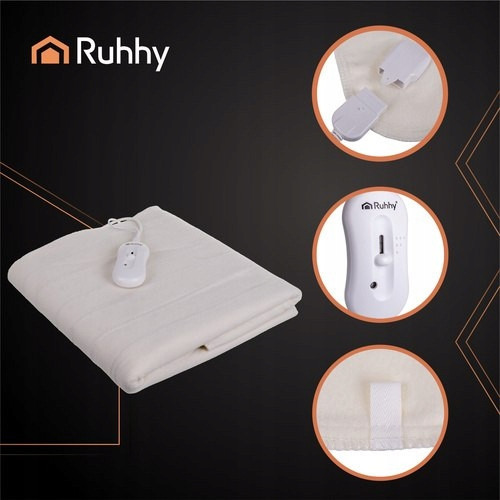 Электрическое одеяло 150х80 см 3 уровня нагрева с пультом Ruhhy (26201) 65 Вт Нововолынск - изображение 2