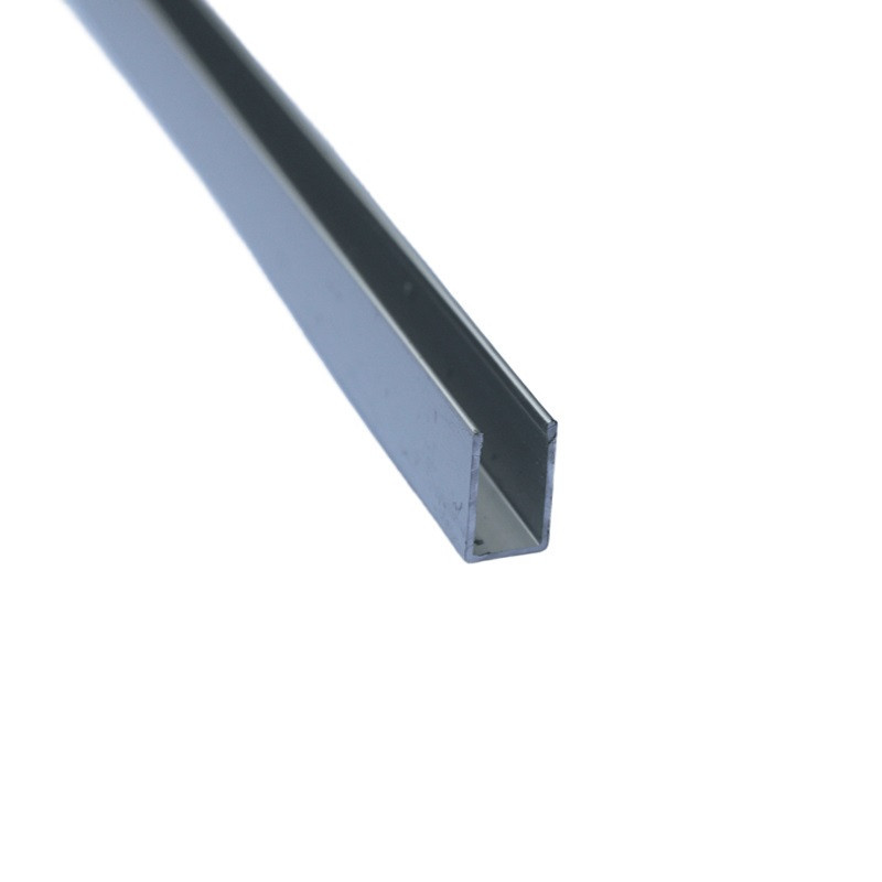 Профіль алюмінієвий для неонової LED стрічки 6х12 мм 2 м, накладний, срібний Дніпро - фото 1