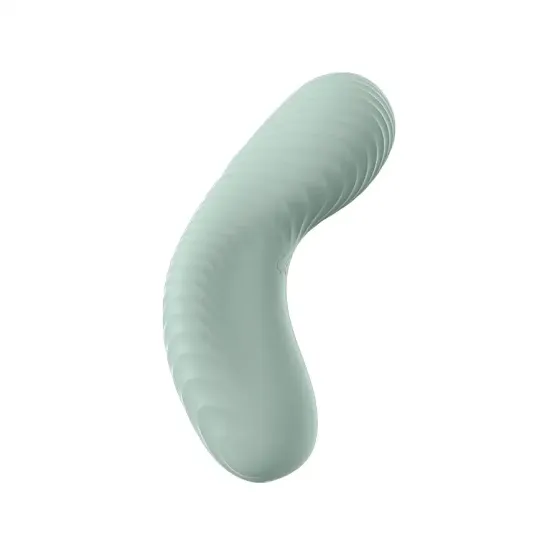 Накладний вібратор Fun Factory LAYA III sage green, ефект постукування пальцем Львів