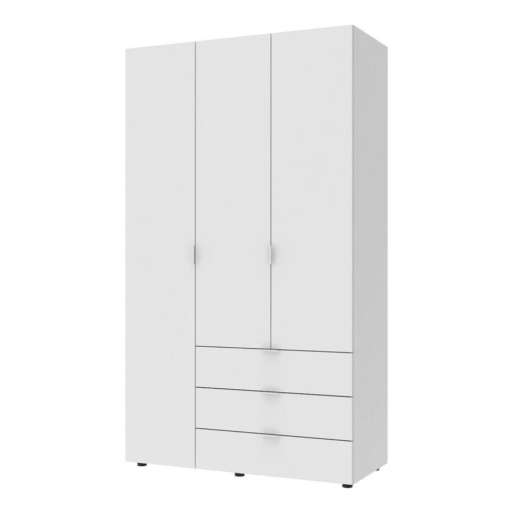 Шкаф распашной для одежды Doros Гелар 116,2х49,5х203,4 см Белый (DRS-011169) Днепр - изображение 1