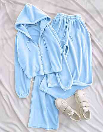 Женский прогулочный костюм двойка турецкий велюр Одесса