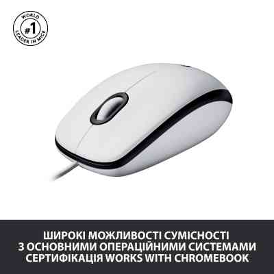 Мышка Logitech M100 USB White (910-006764) Винница