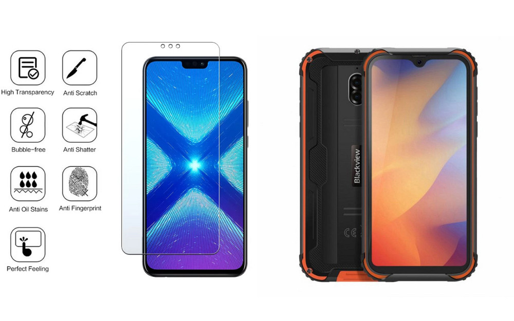 Защитное стекло NeoGlass для Blackview BV5900 – ультрапрозрачное и устойчивое Киев - изображение 4