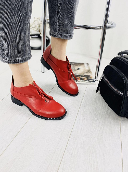 Sothby 's Туфлі жіночі Sothby 's T-593/2 червоні (весна-літо, шкіра натуральна) (2750) Коломыя - изображение 2