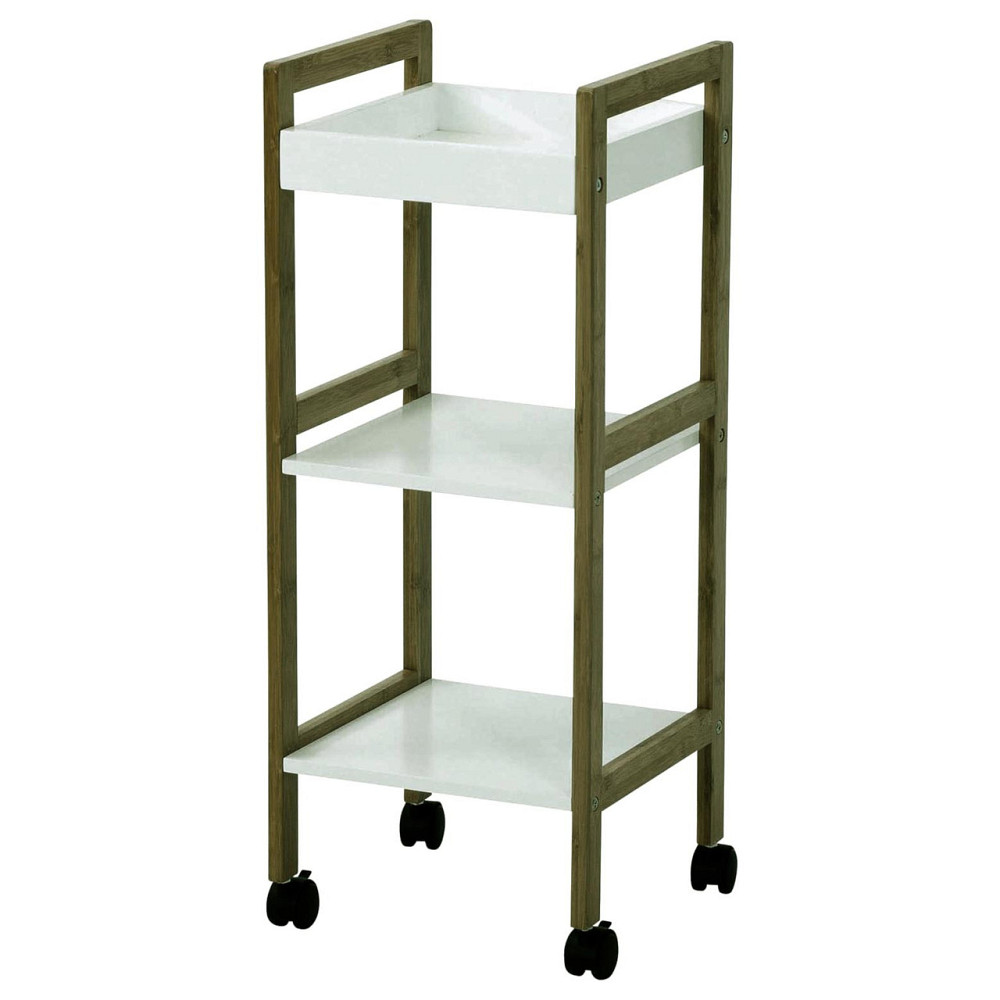 Этажерка для ванной на колёсиках 