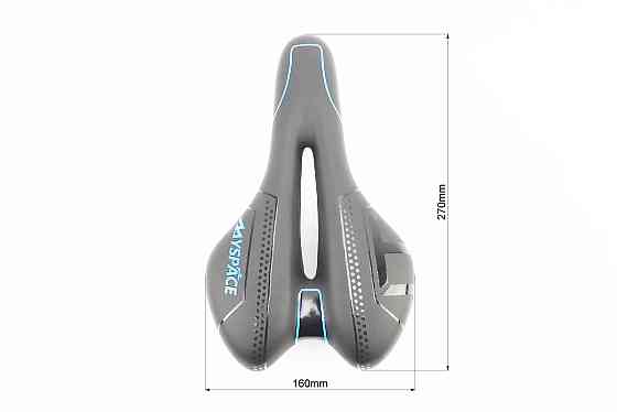 Сидіння MTB 270x160мм, чорно-синє MYSPACE Київ