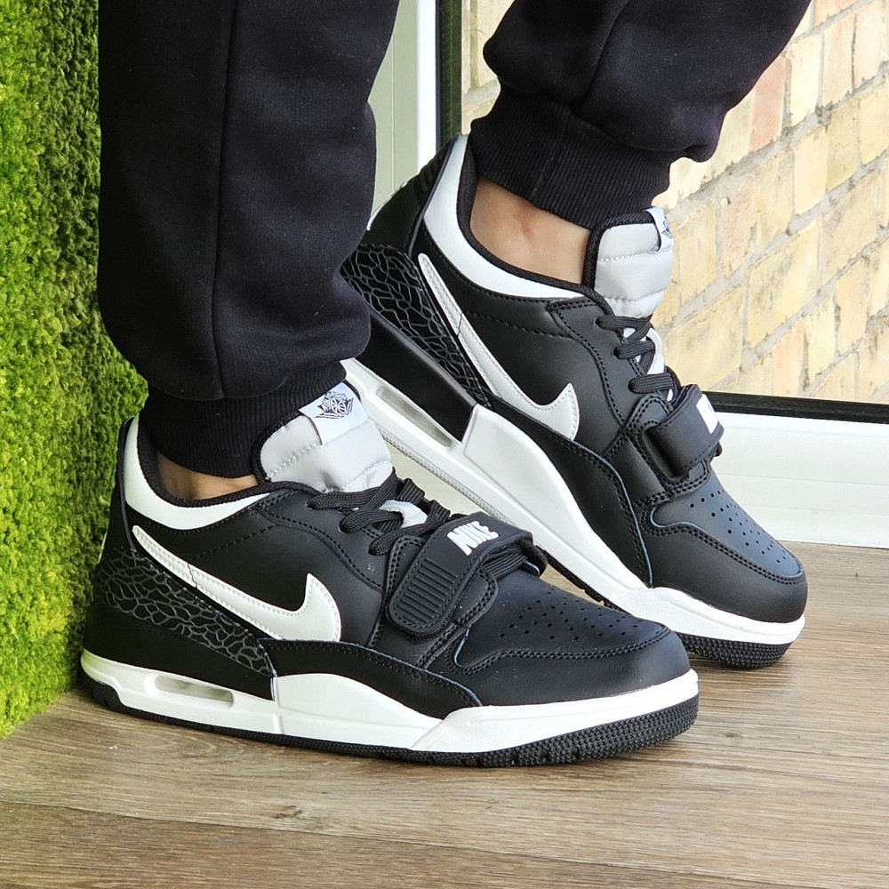 Чоловічі Термо Кросівки Nike Jordan Чорні Шкіряні Джордан Найк Єврозима (розміри:41,42,43,44,45) Відео Огляд Дніпро - фото 3