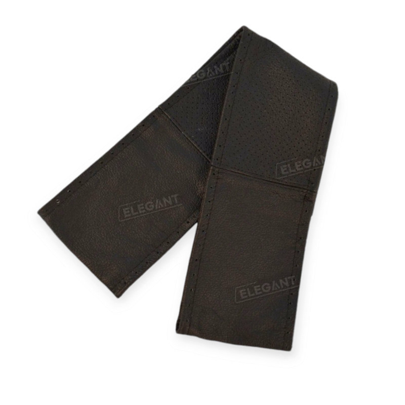 Оплетка l кожа (39 - 40 см) черная перфор. с иголкой руля Мукачево - изображение 1