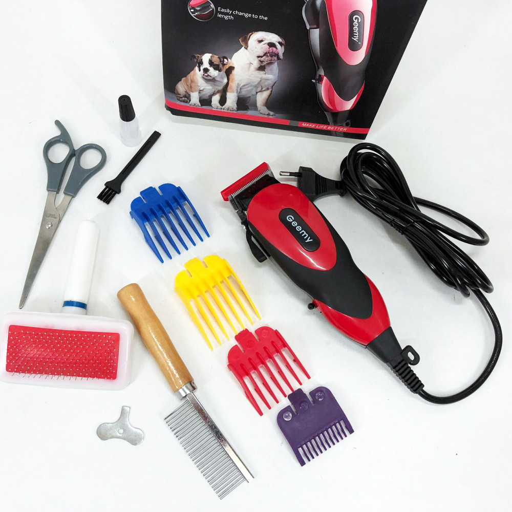 Машинка для стрижки тварин Gemei, Грумінг котів, Машинка-тример для стрижки домашніх тварин WI-83 Львів - фото 19