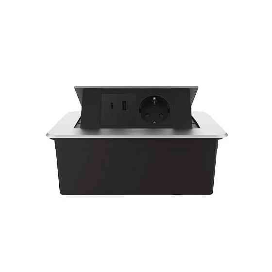 LIVOLO Меблева розетка LIVOLO срібна, вбудована у стільницю, з USB-A і USB Type-C 36 Вт, висувн Коломия