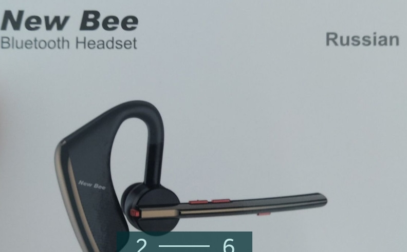 Bluetooth Гарнітура NEW Bee M50 подвійний мікрофон, навушники. Київ - фото 4