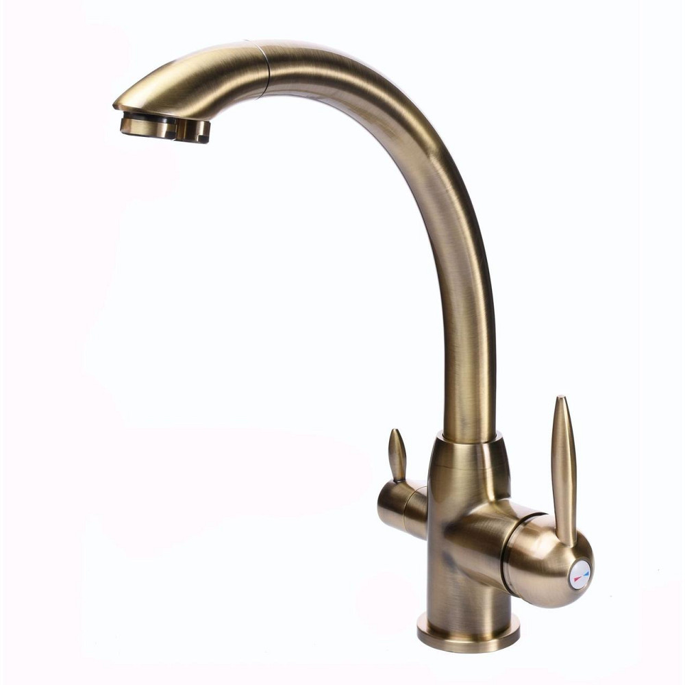 Змішувач для кухні під осмос Globus Lux LAZER GLLR-0777-9-BRONZE (000014962) Київ - фото 1