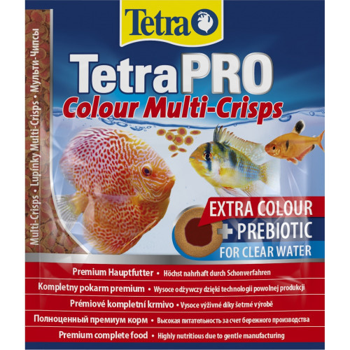 Корм сухой Tetra PRO Colour Multi-Crisps для аквариумных рыб для яркой окраски чипсы 12 г Киев - изображение 1