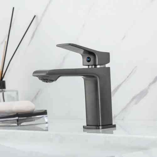 Змішувач для умивальника FRAP F1084-9 графит Київ