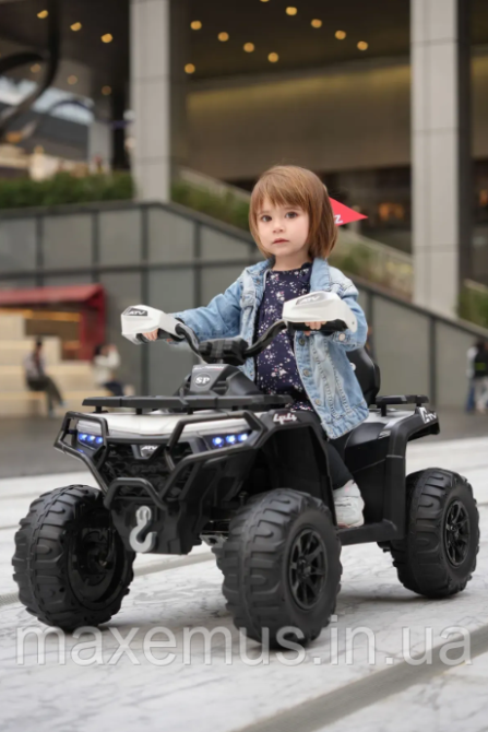 Детский электроквадроцикл Spoko SP-918 Черный (12V, 2 мотора, с пультом ДУ и Bluetooth) на аккумуляторе для детей от 3 лет Мостиска - изображение 11