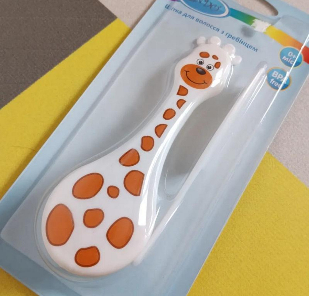 Щітка з гребінцем для новонароджених Київ - фото 1