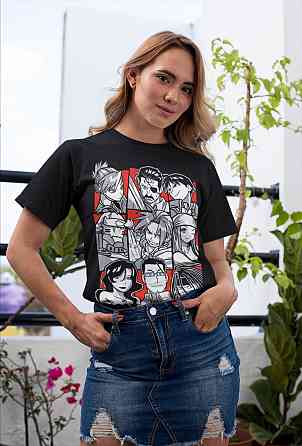 Футболка з аніме принтом Сталевий алхімік оверсайз (S/M/L) Чорний AnimeJ0328 Дніпро