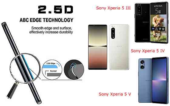 Захисне скло ArmorGlass для Sony Xperia 5 III, Xperia 5 IV, Xperia 5 V – стійке до подряпин та ударів Київ