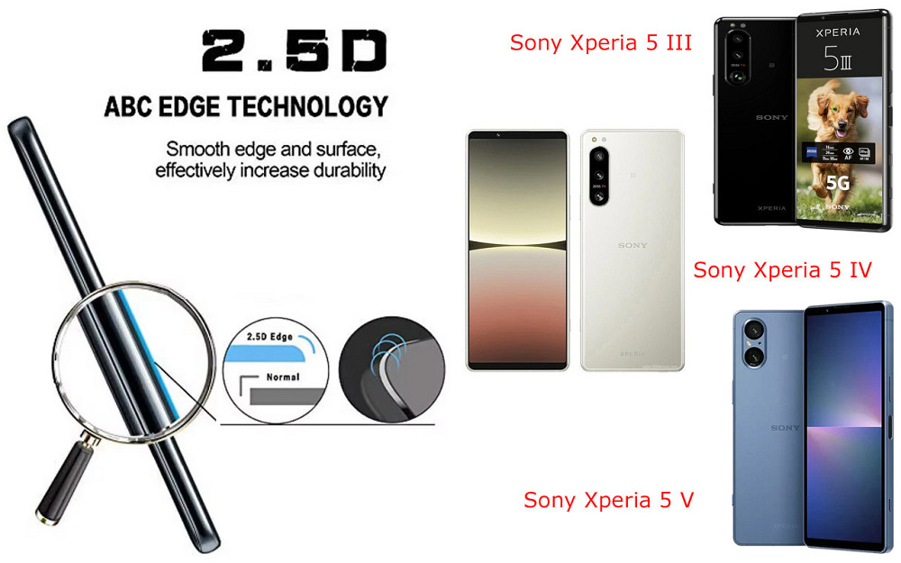 Захисне скло ArmorGlass для Sony Xperia 5 III, Xperia 5 IV, Xperia 5 V – стійке до подряпин та ударів Київ - фото 2