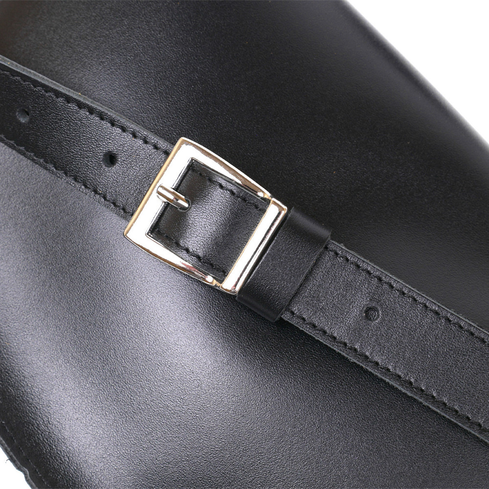 Кожаная универсальная женская бананка Черный (SHVIGEL) Киев - изображение 9