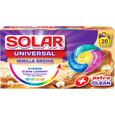 Капсулы для стирки Solar Household Universal Vanilla Orchid 20 шт. (4820269930261) Винница - изображение 1